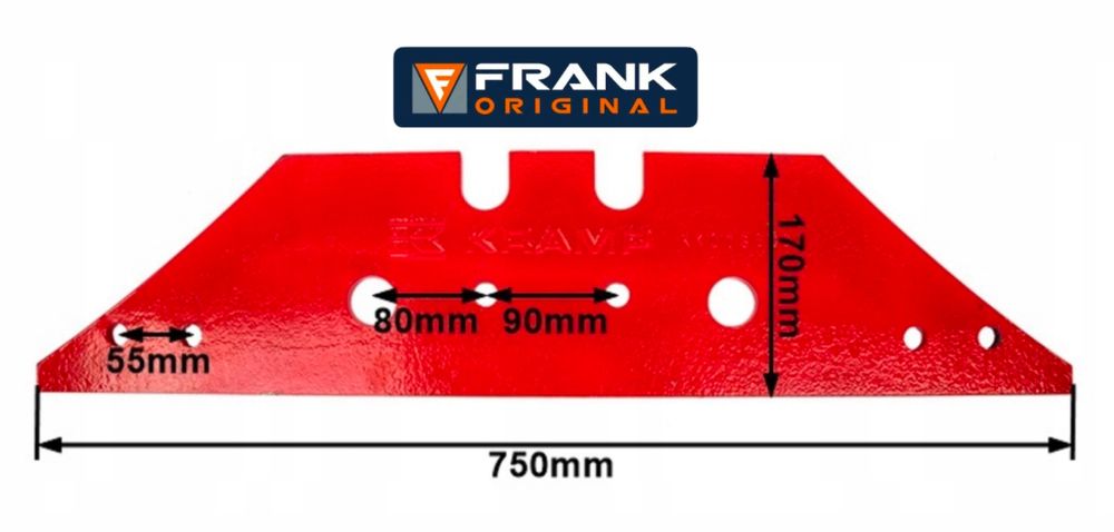 Płoza długa Kverneland 073.609 Frank Original Germany