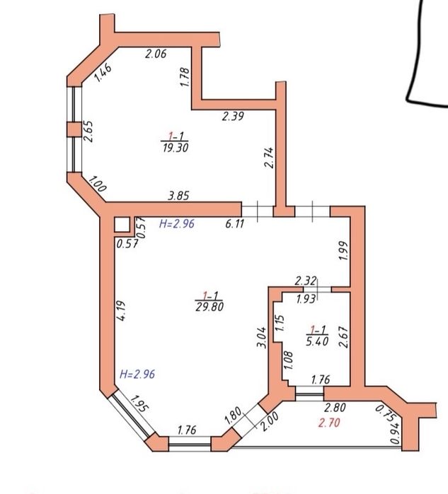 1-кімнатна квартира за адресою вул. Бандери Степана (площа 58 м²) - Atlanta.ua - фото 23