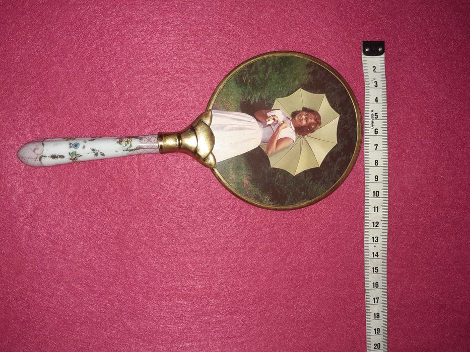 Espelho Antigo em Porcelana