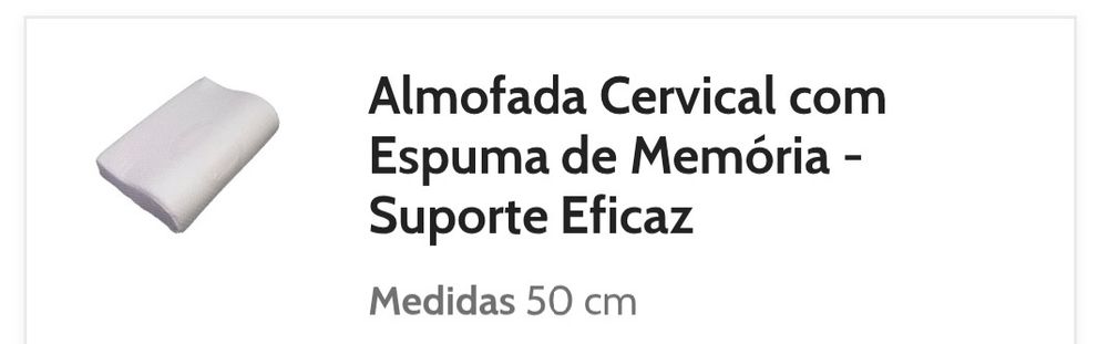 Almofada Cervical Ortopédica
