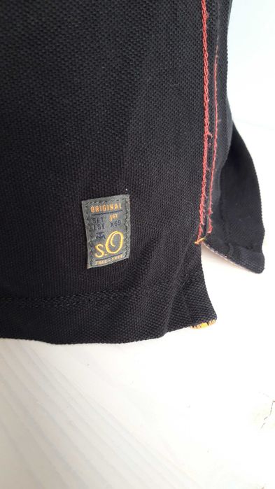 Koszulka polo S.Oliver czarna