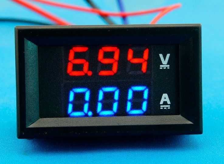 Вольт-амперметр цифровий DC 0-100V 10A