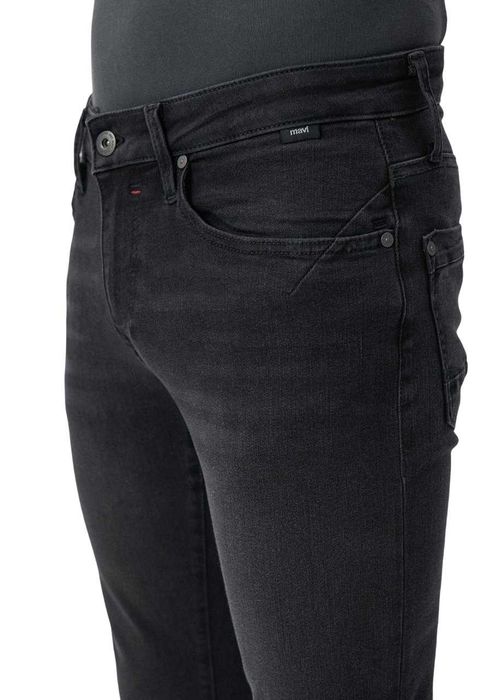 2645 Spodnie Męskie Jeansy Mavi Marcus Slim Straight Czarne 32/32