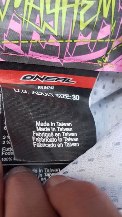 spodnie motocyklowe,Enduro motocrossowe rozm.M  30 Oneal.