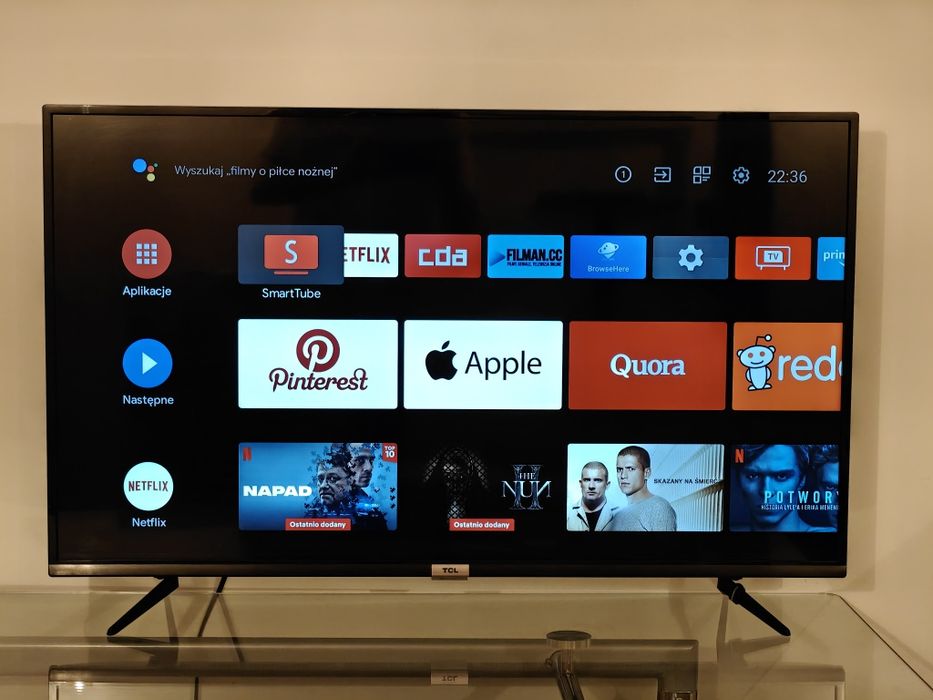 Telewizor TV TCL 43" z podświetleniem