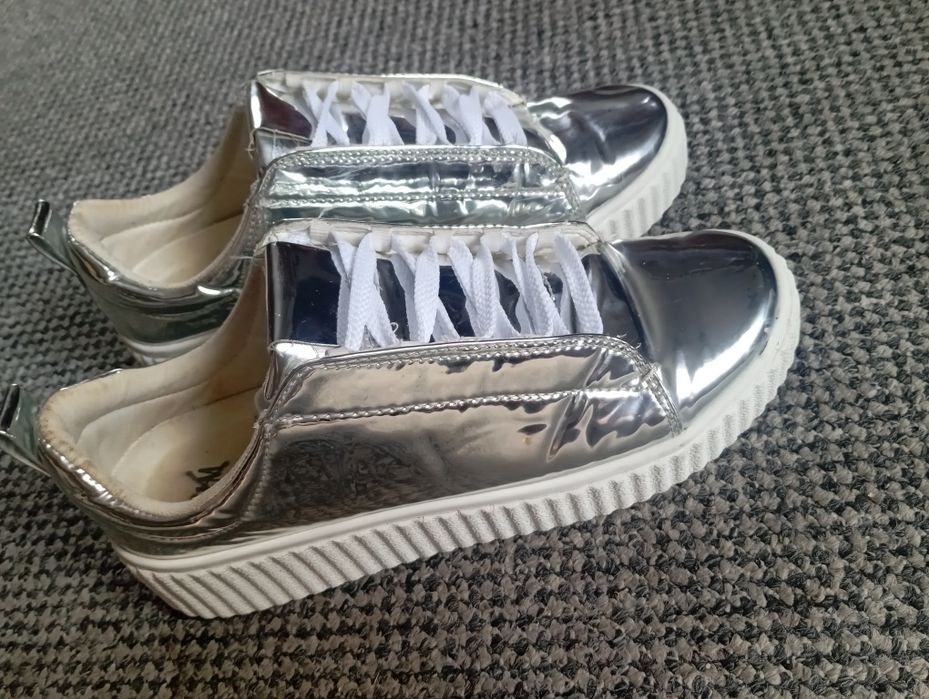 Buty damskie trampki sneakersy chrom r. 39