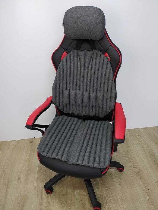 Ортопедичні подушки для сидіння на геймерські крісла. Комплект 1+1+1.