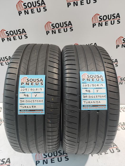 2 pneus semi novos 225-50R17 Bridgestone - Oferta dos Portes - 110 Eur