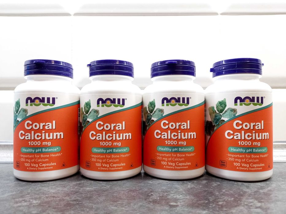 Now Foods, Coral Calcium 1000 мг (100 капс.), кальций коралловый