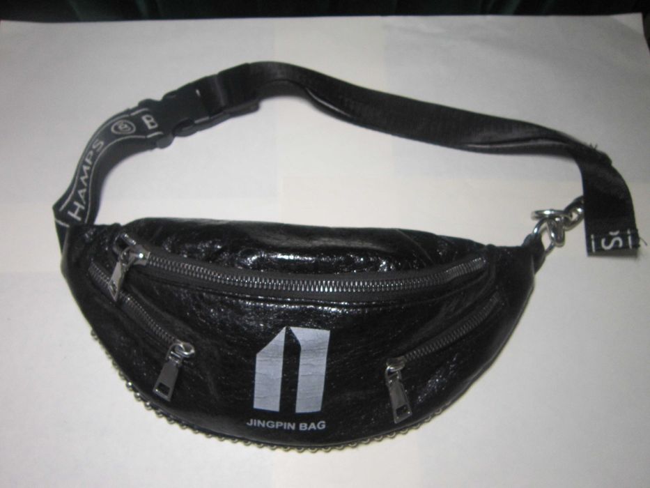 Сумка JingpinBag. Стильная поясная сумка. Экокожа