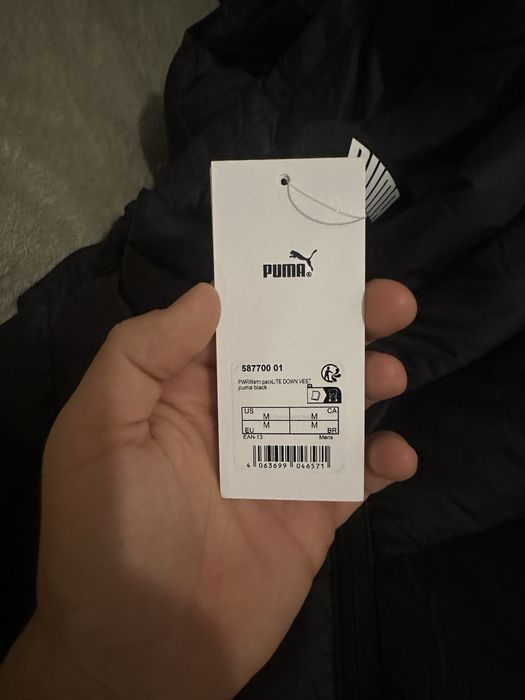 Пух. Оригінал. Жилетка Puma. Жилетка пухова пума. Оригинал