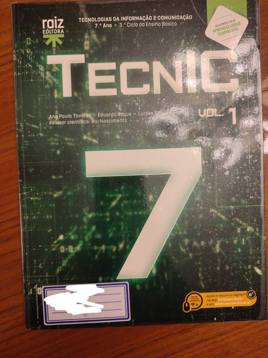 Livros de TIC do 7° ano "Técnic" portes incluidos