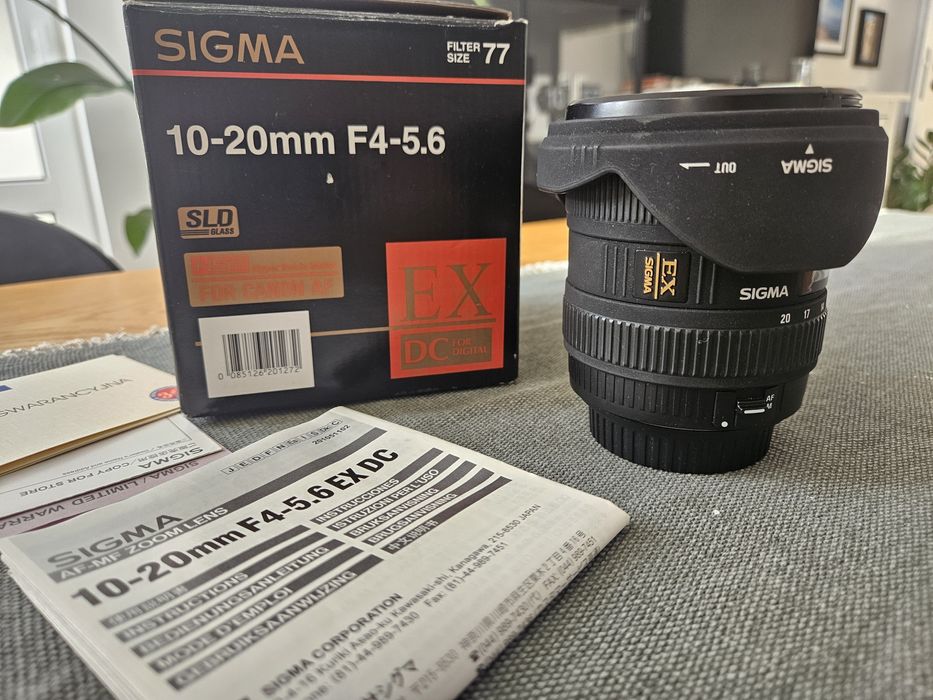Sigma 10-20mm f4-5.6 Canon Warszawa Praga-Północ • OLX.pl