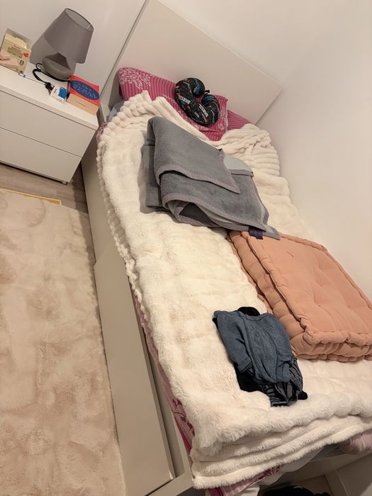 Cama malm 90x200 com calchao