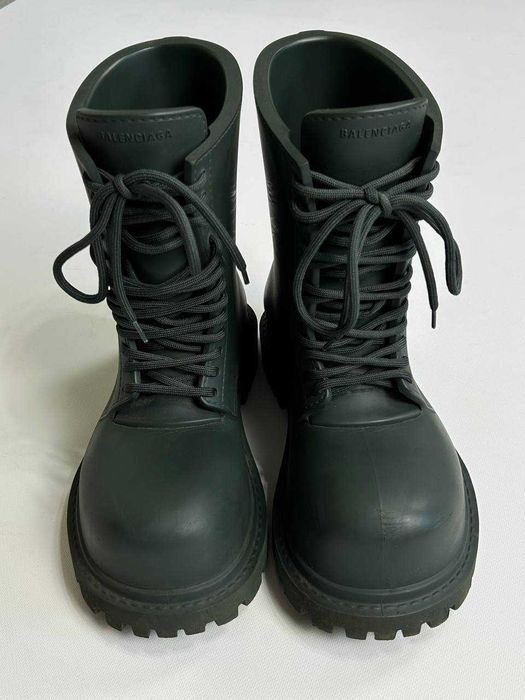 BALENCIAGA Steroid Boot Strike ботинки боты чоботи green зелені 42