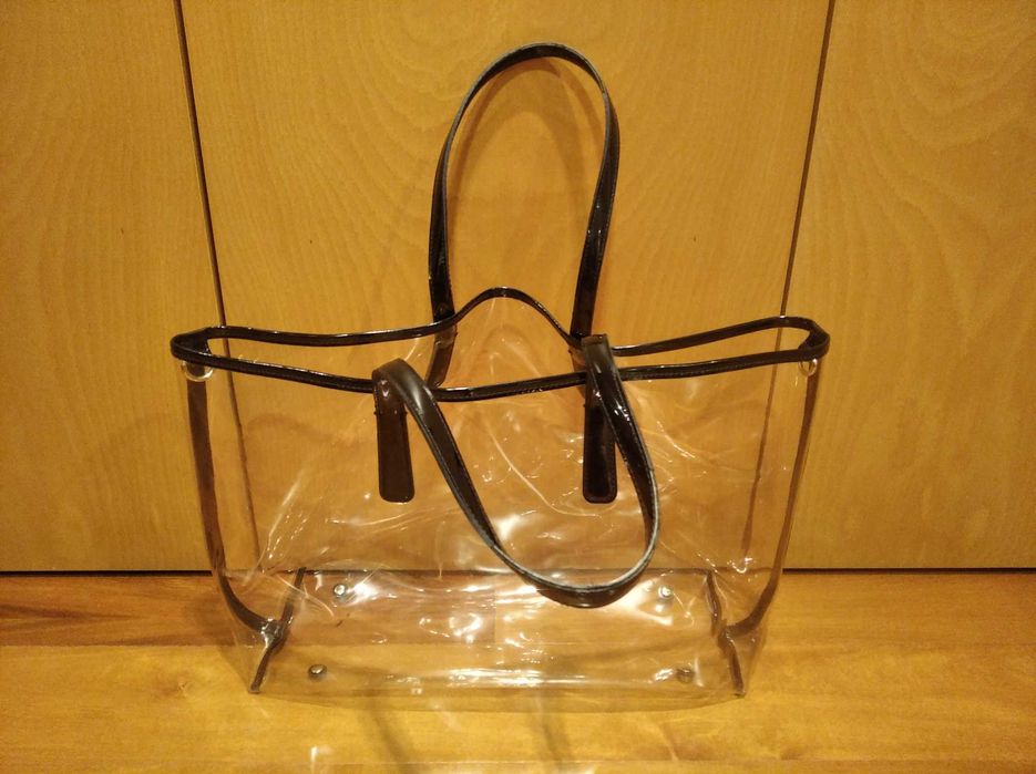 Bolsa de praia / tote bag grande transparente