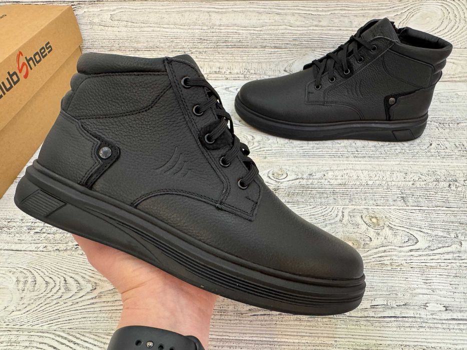 Чоловічі зимові шкіряні черевики Clubshoes.  р.40 - 45 Кожаные ботинки