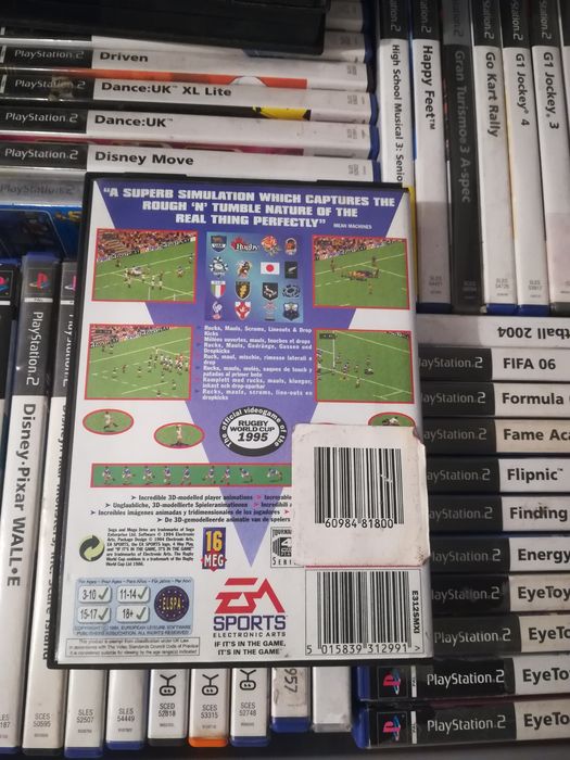 Rugby world cup 1995 sega mega drive