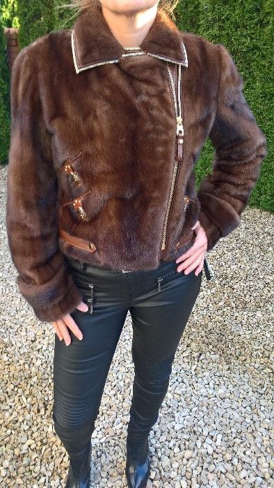 Rizal kurtka ramoneska norki naturalne r. 38/40