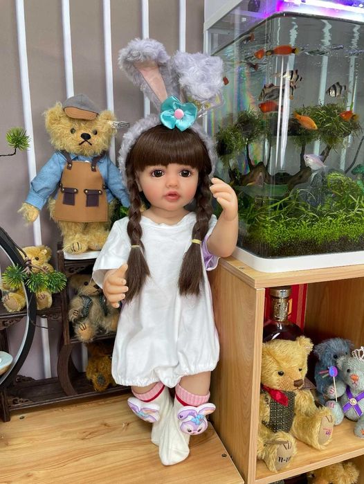 2) АКЦІЯ !!!-Кукла- младенец BZDOLL Реалистичная мягкая Кукла Реборн 55см