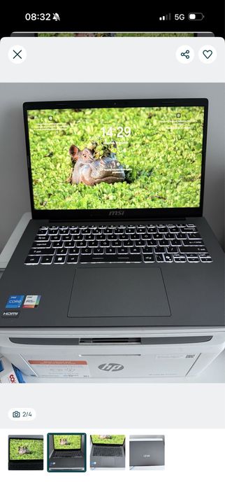 Laptop MSI modern  14 I5 16/512GB