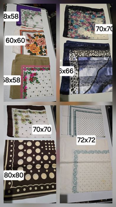 Хустки жіночі різні