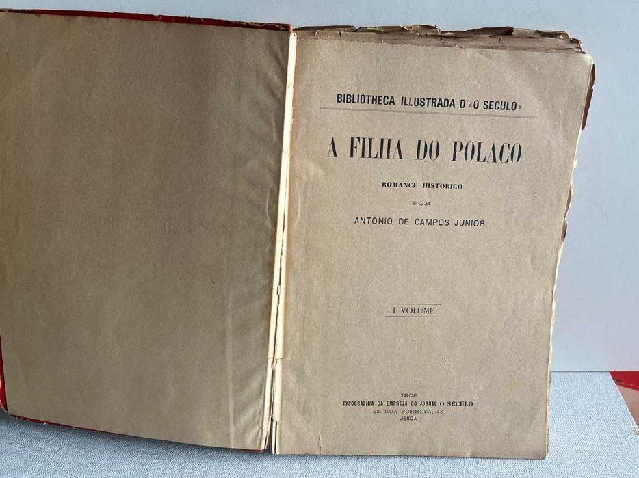 Livros Antigos, A Filha do Polaco Original com 123 anos!