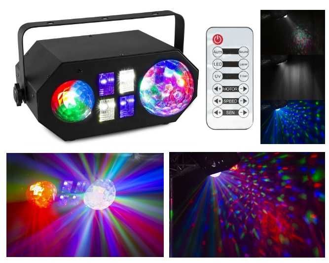 Projector LED Efeitos Disco 3 em 1 (Jellyball / Onda / UV) - beamZ