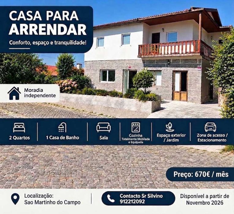 Arrenda se Andar Moradia T2