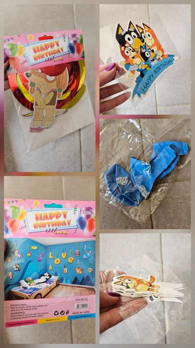 Decoração festa tema da Bluey