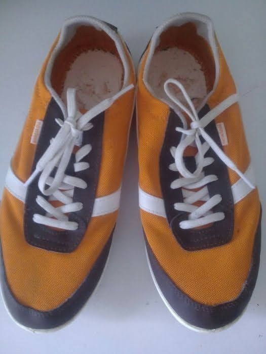Sapatilhas Newfeel cores laranja/azul escuro e tamanhos 40 -Bom estado