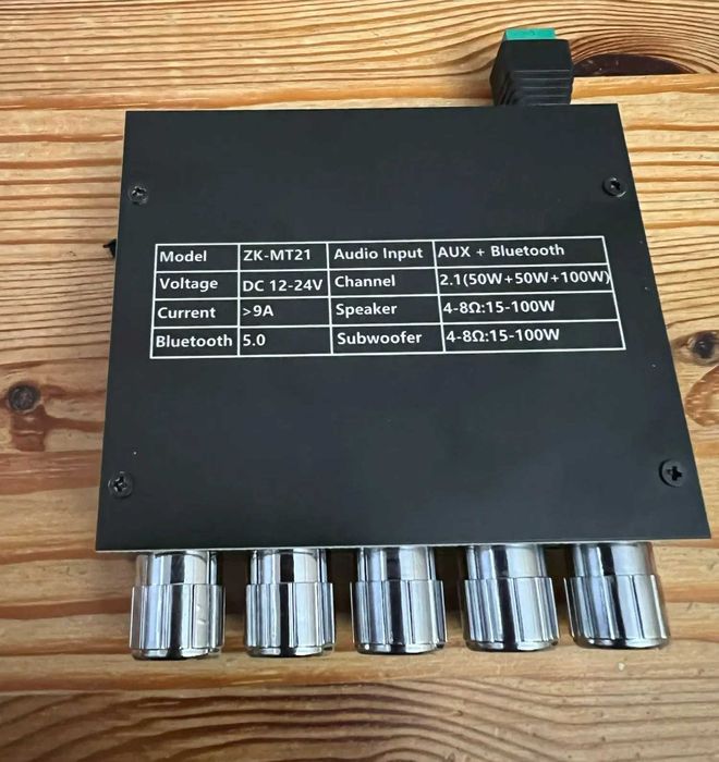 Потужний підсилювач ZK-MT21 усилитель на модулі CS8673E (2.1 канала)