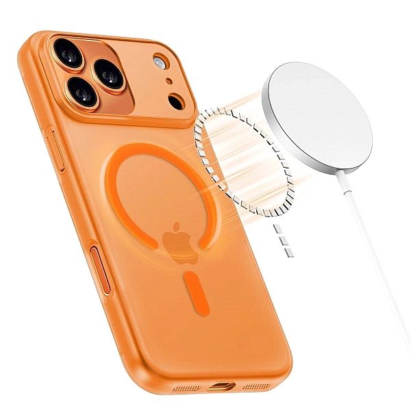 Etui Tech-Protect Magslim MagSafe na iPhone 17 Pro Max - pomarańczowe