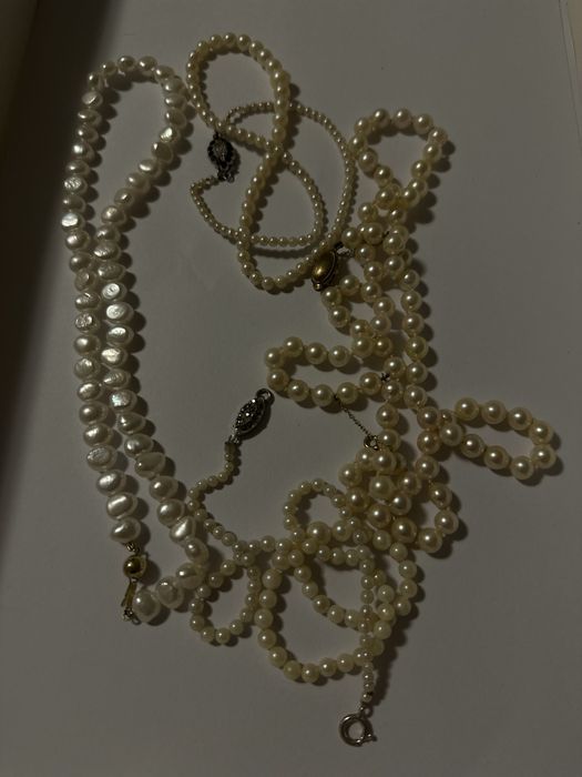 Вінтажне справжнє намисто з перлин