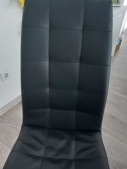 4 cadeiras sala jantar com pés inox 148€