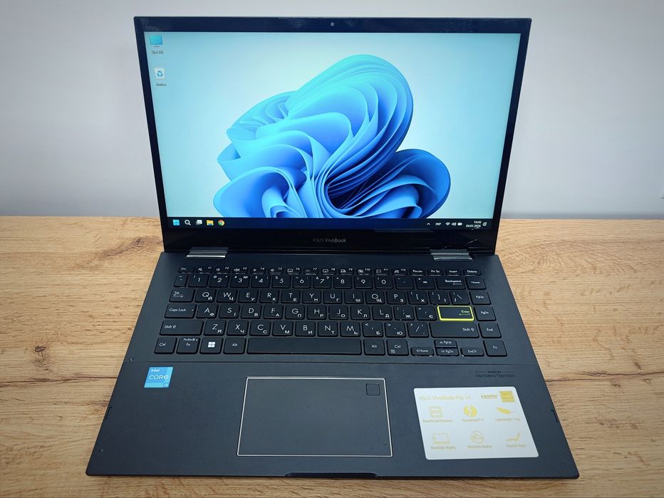 14' FHD IPS Asus Vivobook Flip 14/i3-1115G4/SSD 256/Батарея 0% зносу
