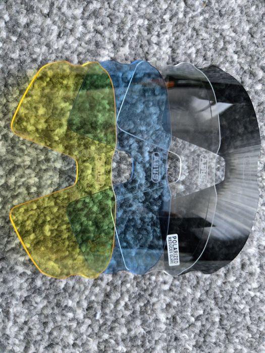Abus Okulary Sportowe Rowerowe Polaryzacja +4 Szkła Wymienne z Etui