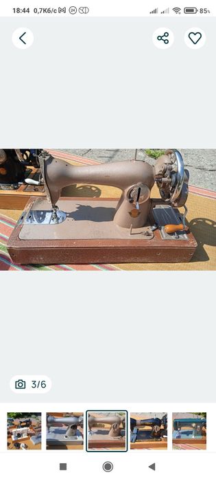 Швейна машинки з електроприводом  та ручні