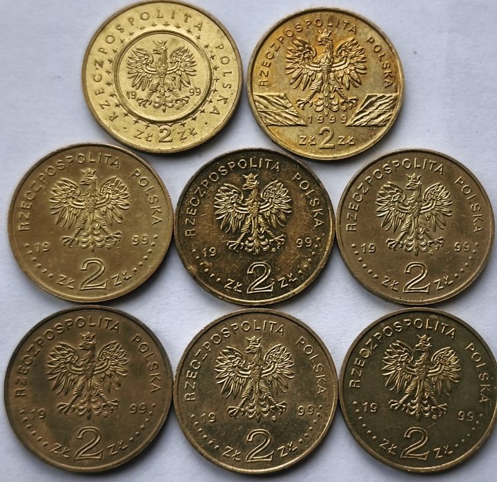 2 złote 1999 rok komplet