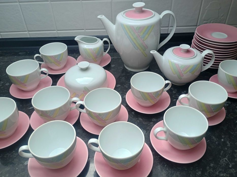 Niemiecki zestaw kawowy Colditz Inglasur