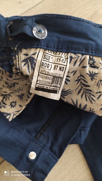 Штани   сині   .