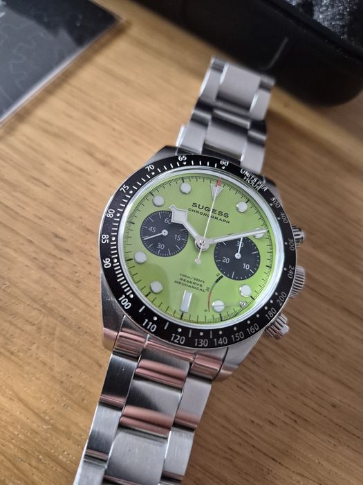 Sugess S457 Chronograph – ST1907 - Lime Green Dial
