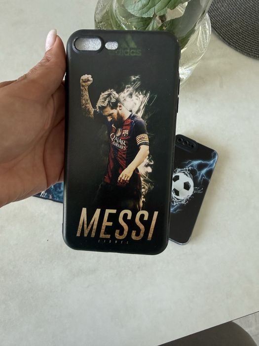 Чохол iphone 7/8+ Plus чехол Adidas Messi Роналду