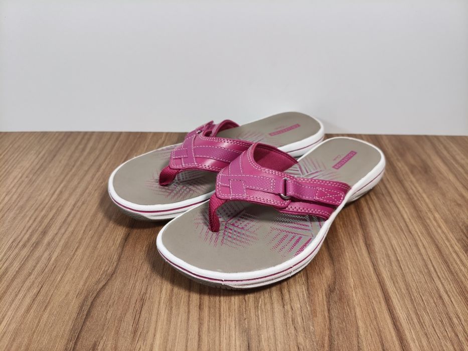 Klapki Clarks Collection Brinkley Jazz japonki różowe r. 37 24cm