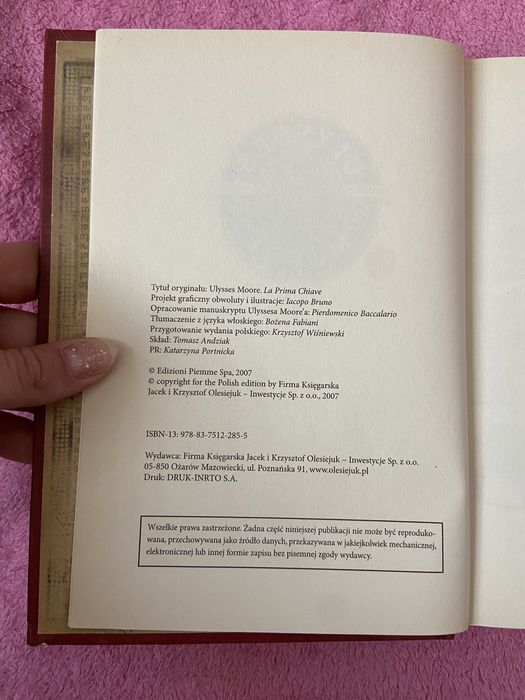 Ulysses Moore Pierwszy Klucz zeszyt szósty