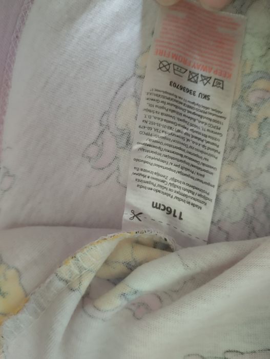 2x bawełniany t-shirt dziewczęcy 116