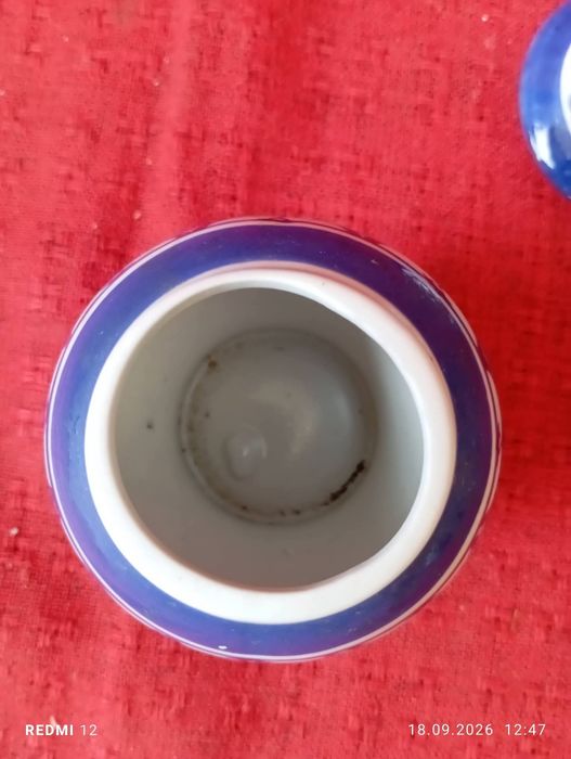 naczynie ceramiczne  dekoracyjne z pokrywką
