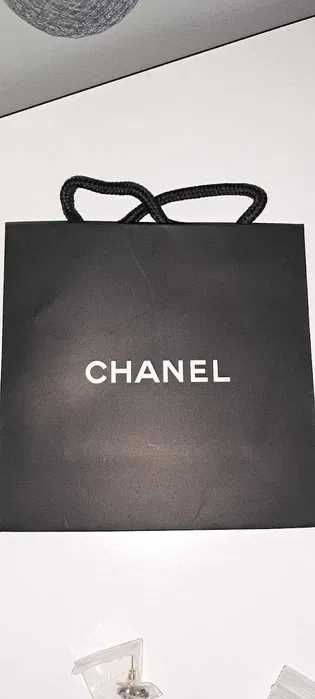 kolczyki złote próba 585 chanel oryginalne nowe do uszu błyszczące