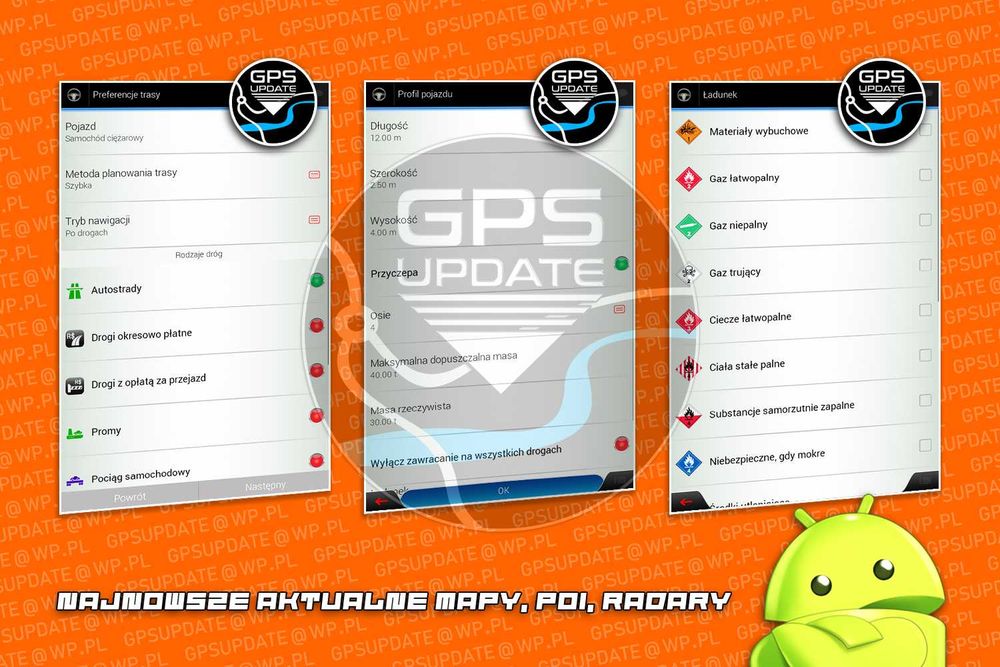 iGO Nawigacja 2026 Najnowsze Mapy na Ciężarówki TIR Busy Android 15 16