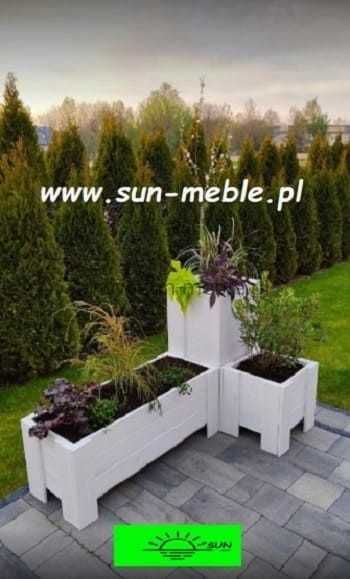 Donica drewniana 90x40x40 IMPREGNOWANA-KOLORY "" sun-meble.pl ""